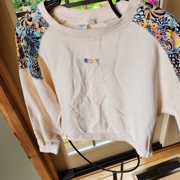 Roxy Marine Blue Crew Neck Sz. M Sweatshirt - Picture 3 of 9